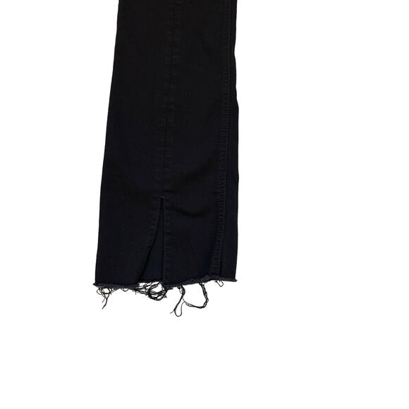 FREE PEOPLE We The Free Black Button Fly BOHO 90s Boot Cut Jeans Size Women's 25 - Picture 5 of 6